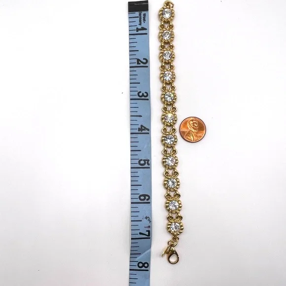 Joan Rivers Vintage Crystal Rhinestone Bracelet 7 1/2 Like New - Picture 4 of 9